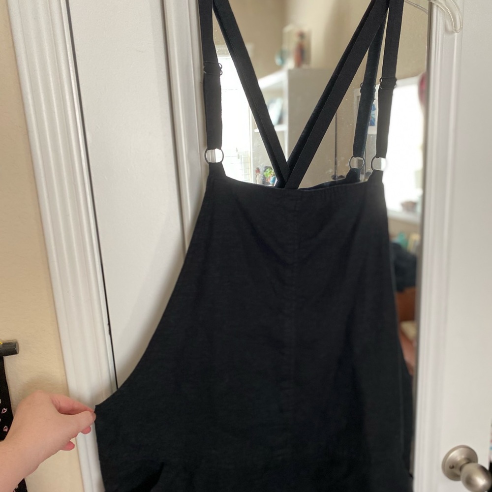 Black torrid short overalls